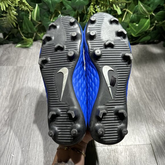 Nike Hypervenom 3 Club FG Soccer Cleats AJ4145-400 Blue/Silver/Black Sz 6 /7.5 W main image 4